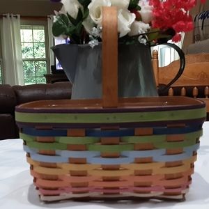 LONGABERGER RAINBOW SUMMERTIME BASKET